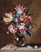 Abraham Bosschaert, Flowers in a Glass Vase